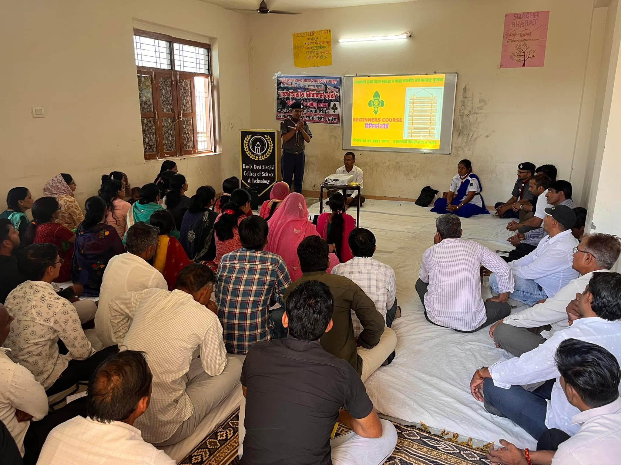 Scout and Guide Training Session